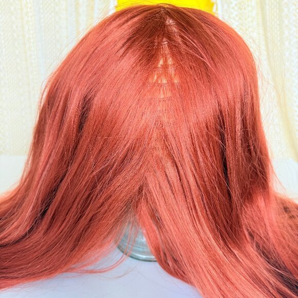 Copper Red Straight 29" Lace Front Free Part Synthetic Wig - Picture 7 of 12
